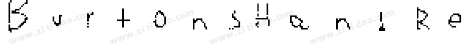 BurtonsHand Regular字体转换
